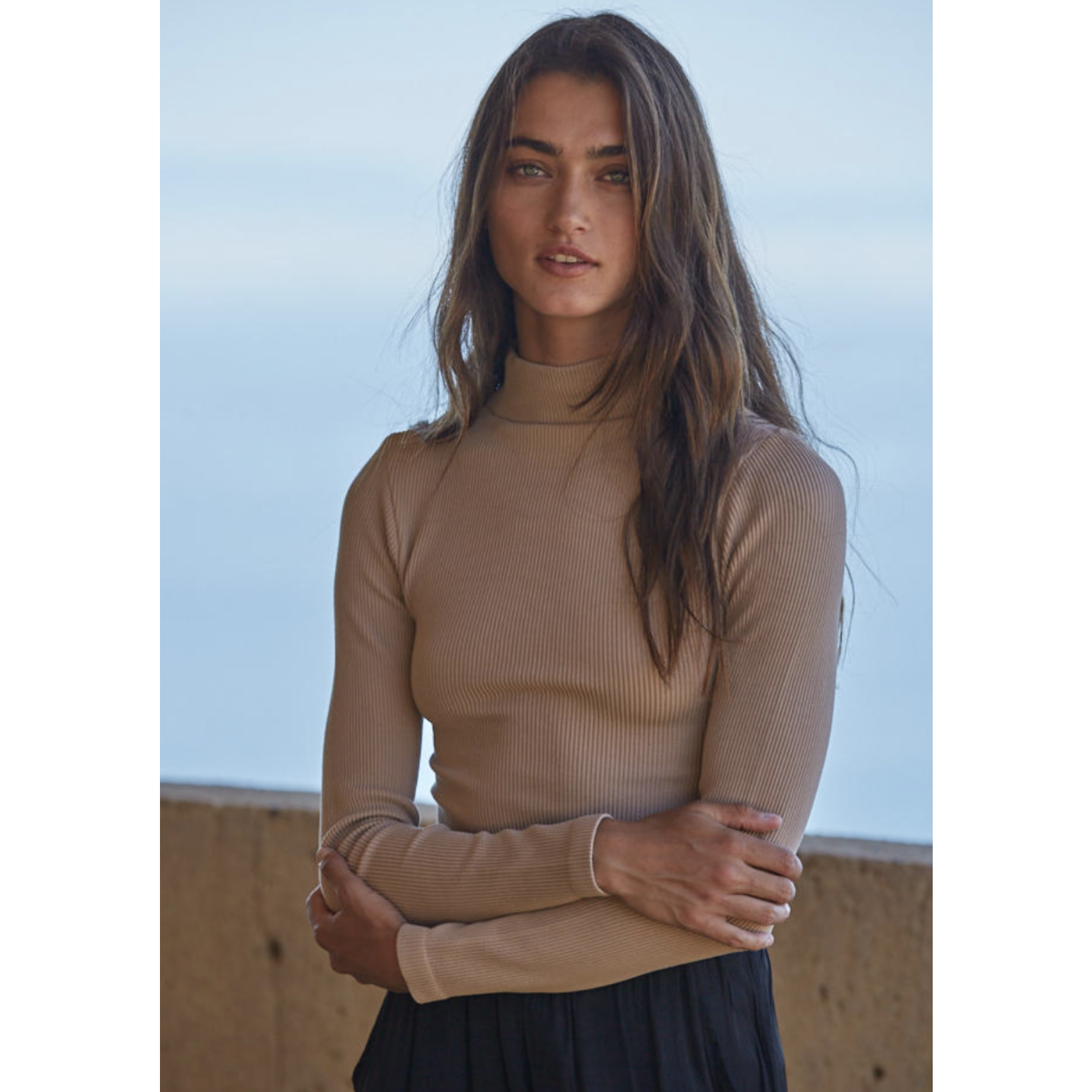 By Together Tell Me A Secret Top-Almond FINAL SALE