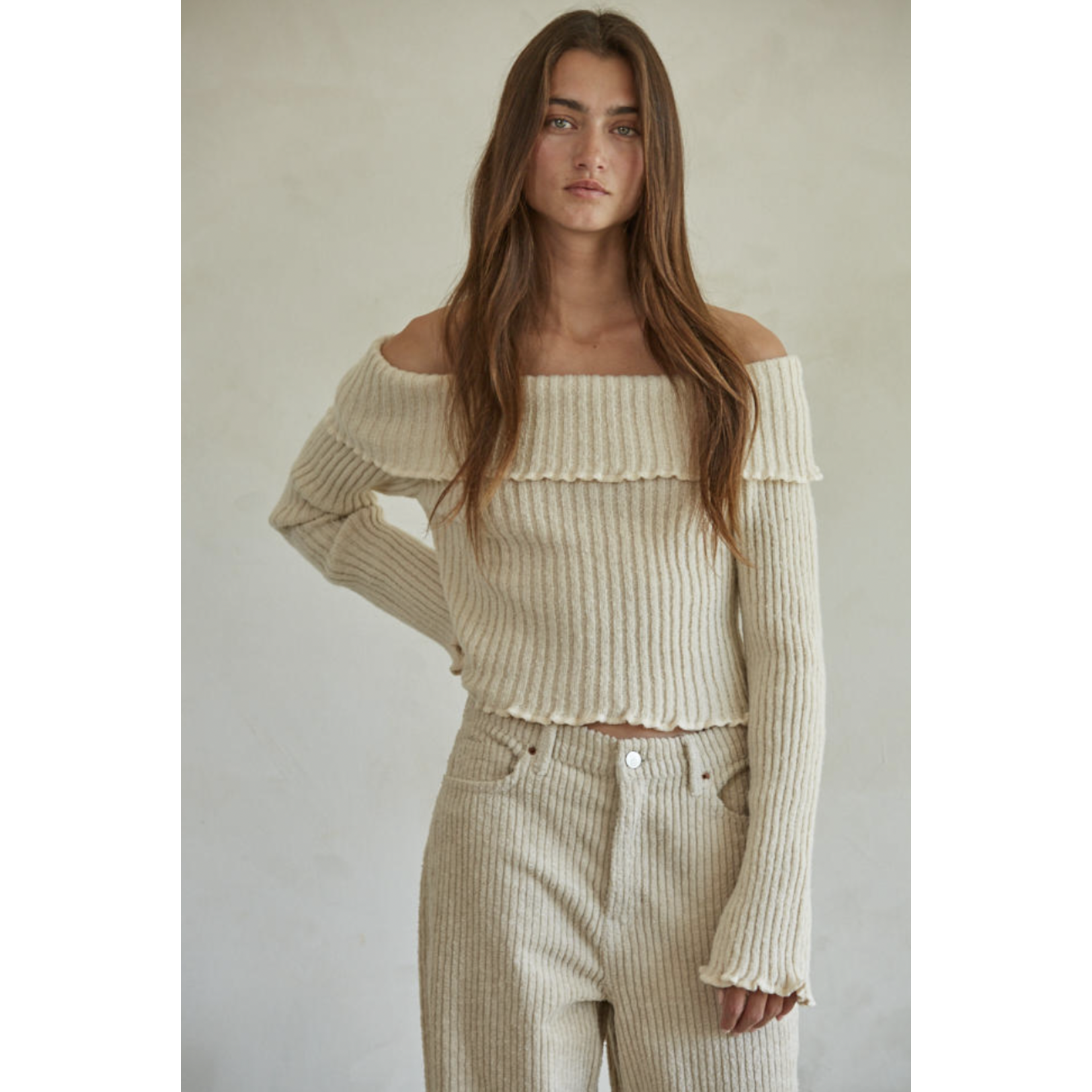 By Together Isabel Pullover Top-Cream FINAL SALE