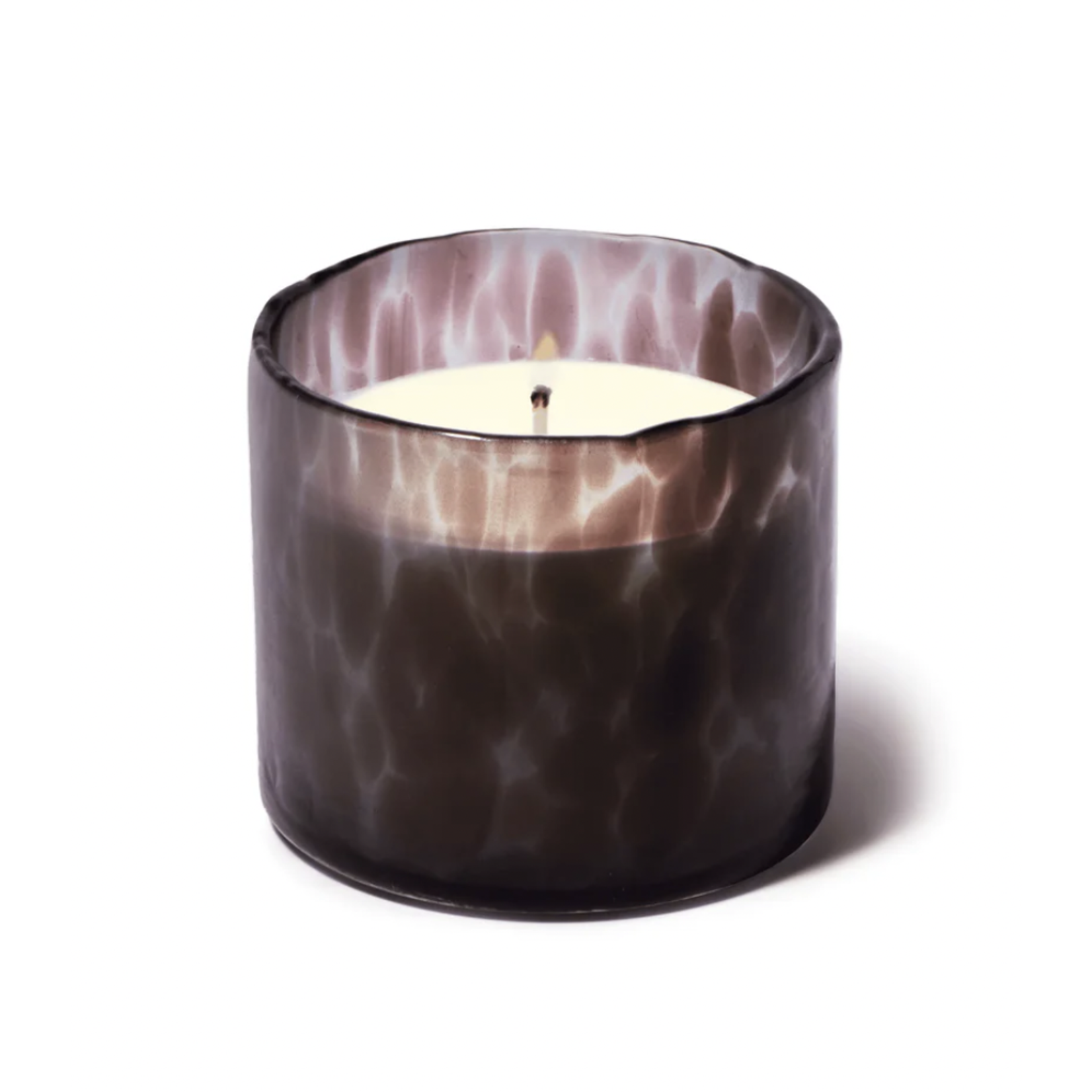 PADDYWAX LUXE PLUM BUBBLE GLASS - LINEN & ORRIS