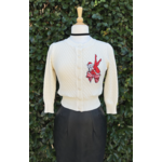 Mischief Made Sweet Holiday Cropped Cardigan-Oatmeal