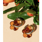 Peter and June Dazy Glaze Hoops- Amber