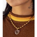 Peter and June Die Heart Necklace-Gold Plated