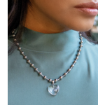 Peter and June Die Heart Necklace-Stainless Steel