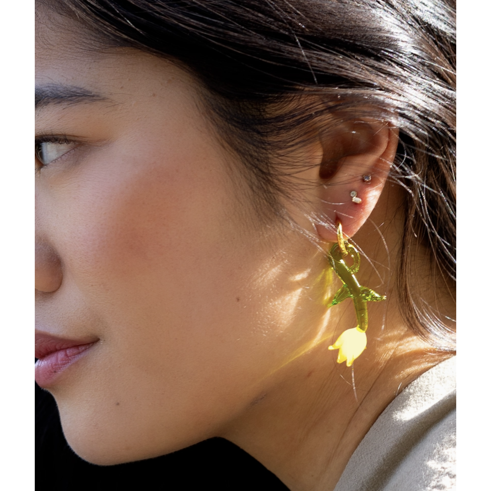 Peter and June Holland Tulip Earring