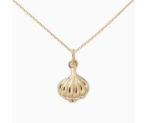 Delicacies Jewelry Garlic Necklace-Gold