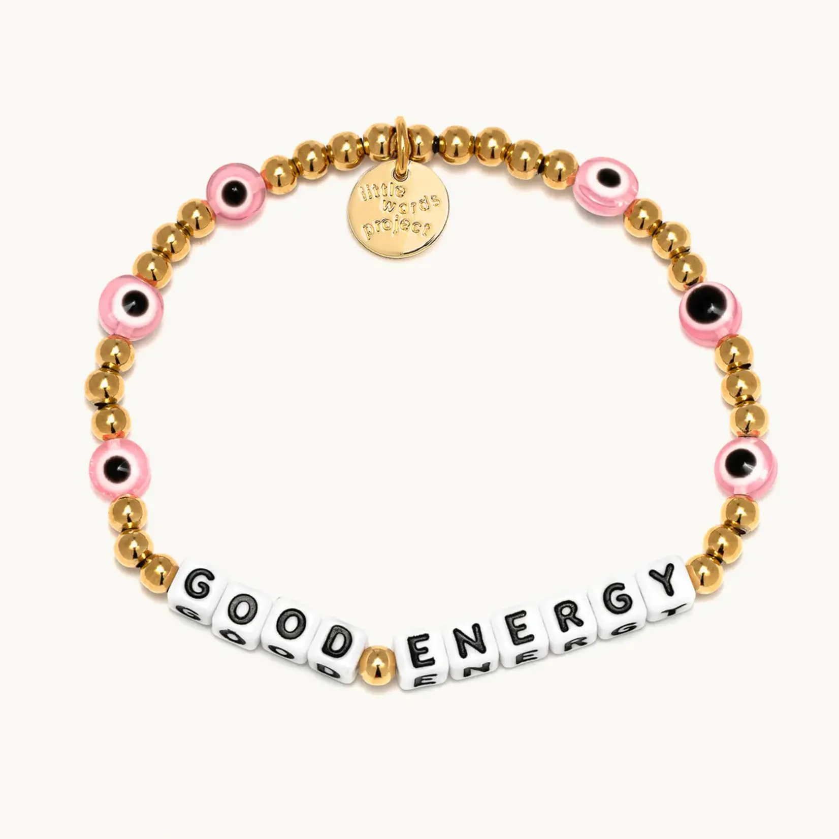 Little Words Project White-Good Energy-Protected Pink