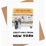 IEJ Studio New York City Greeting Card - Nyc Food Cart