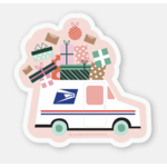 Spaghetti & Meatballs Shop Small USPS Truck - Sticker