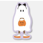 Spaghetti & Meatballs Halloween Ghost Vinyl Sticker