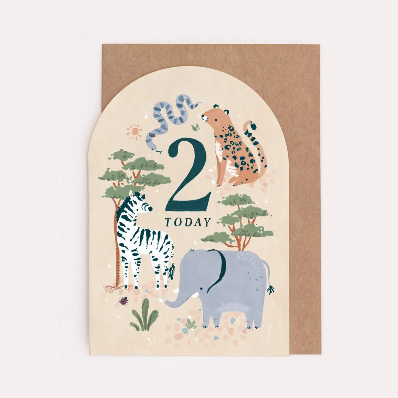 Sister Paper Co. Age 2 Birthday Card