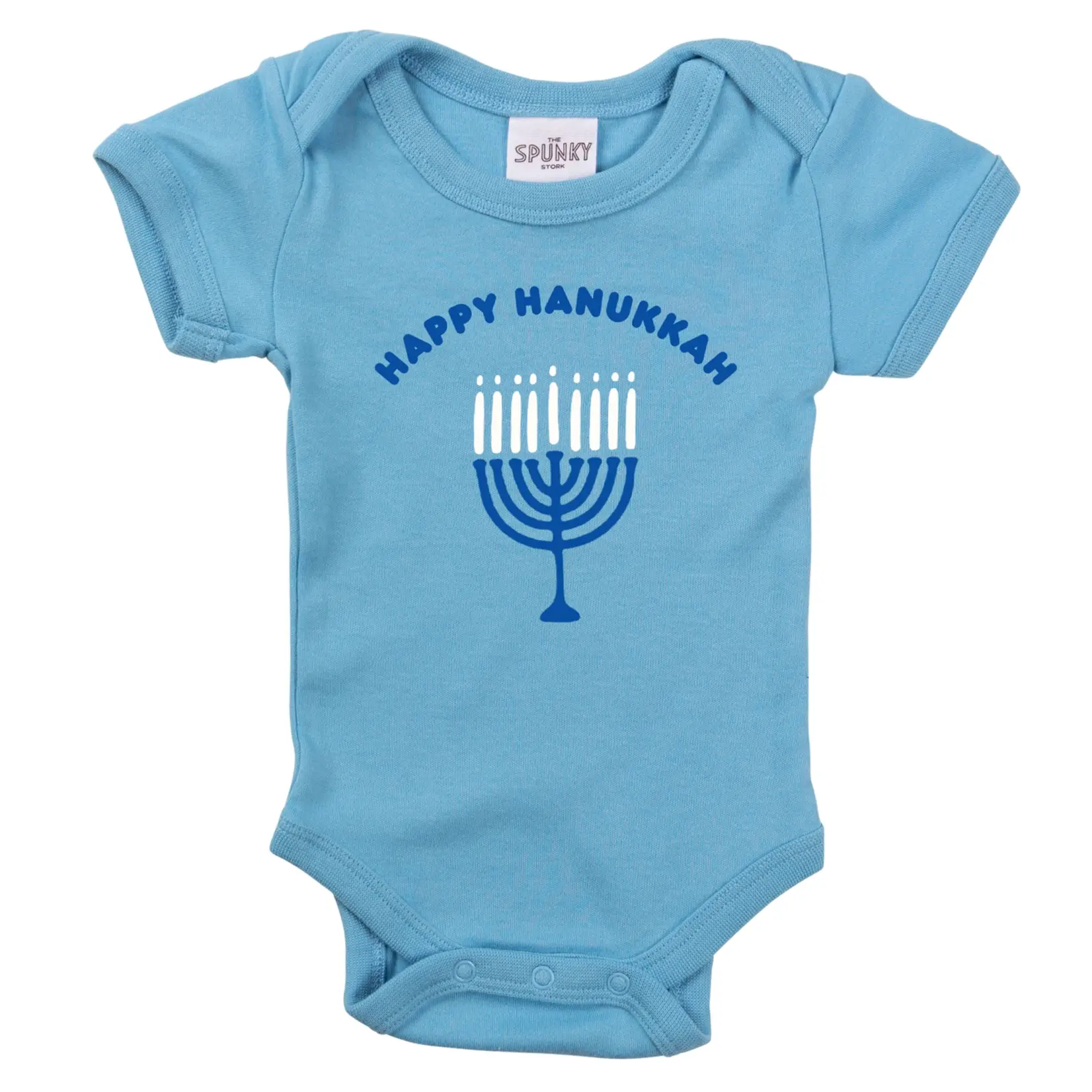 Spunky Stork Happy Hanukkah Onesie-FINAL SALE