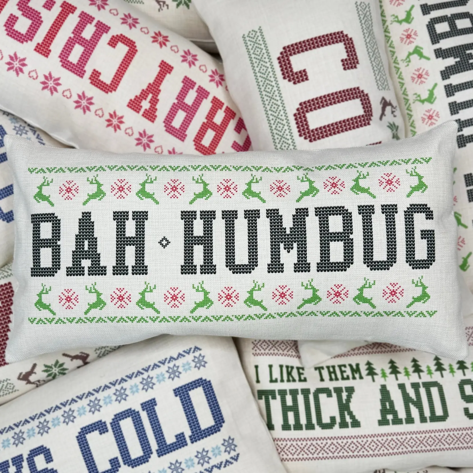 Mugsby Bah Humbug Pillow