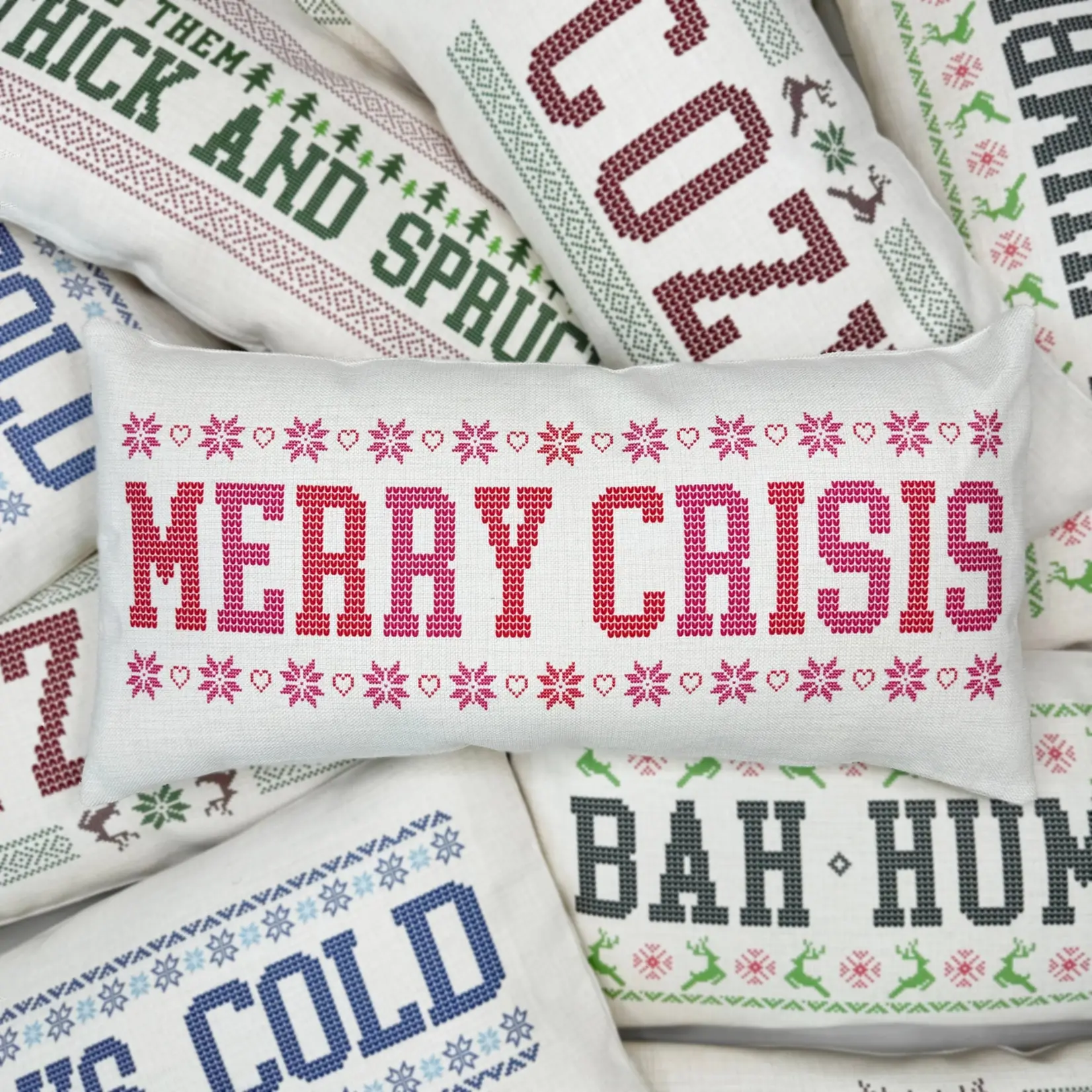 Mugsby Merry Crisis Pillow