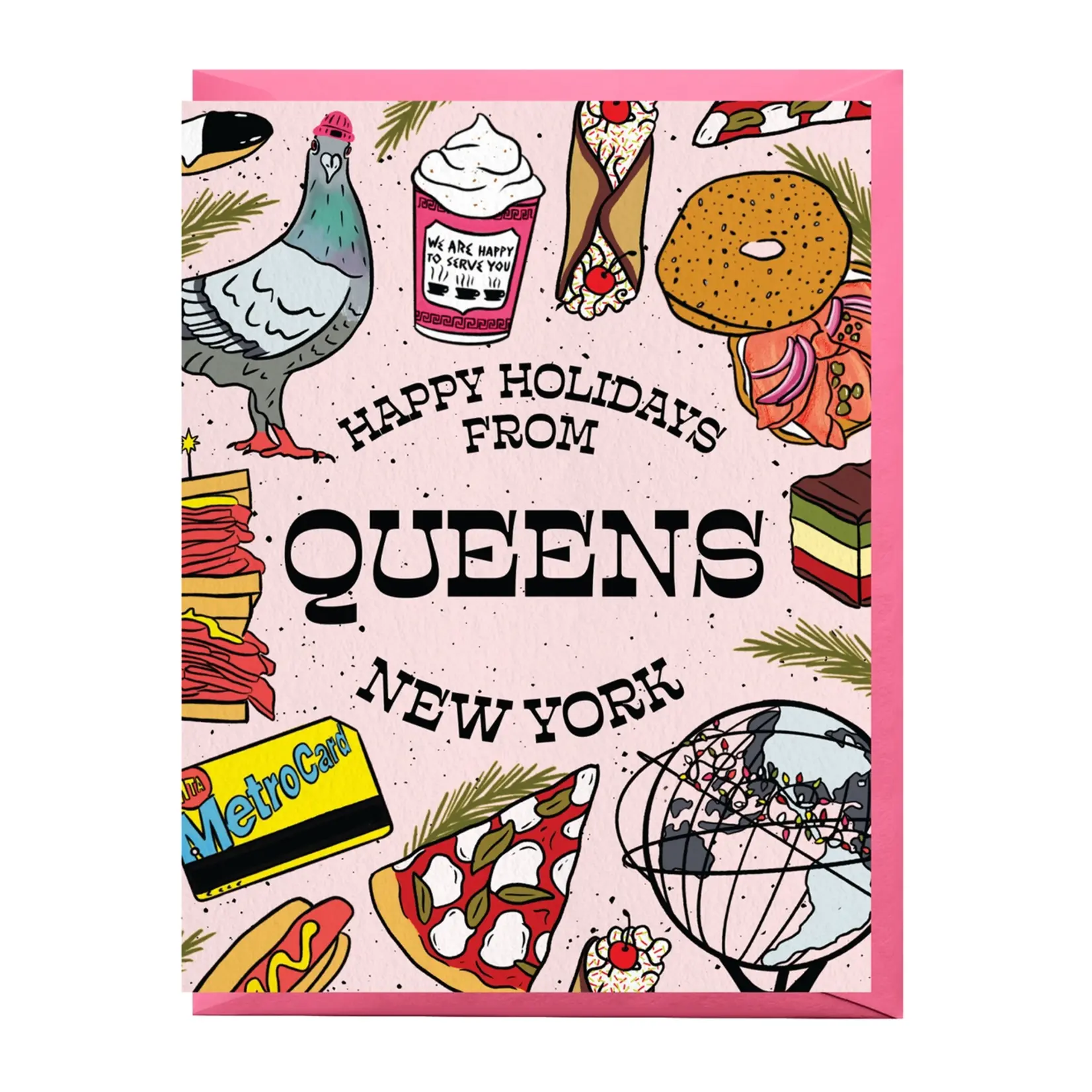 Boss Dotty Happy Holidays from Queens Card