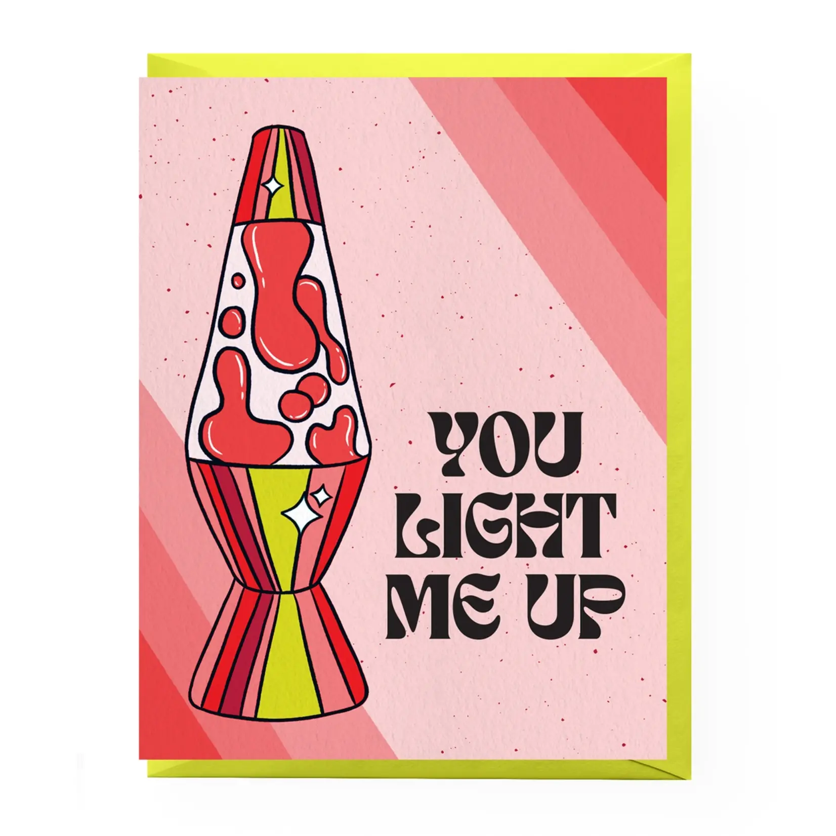 Boss Dotty Lava Lamp Love Greeting Card