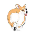 Sammy Gorin Corgi Butt Sticker