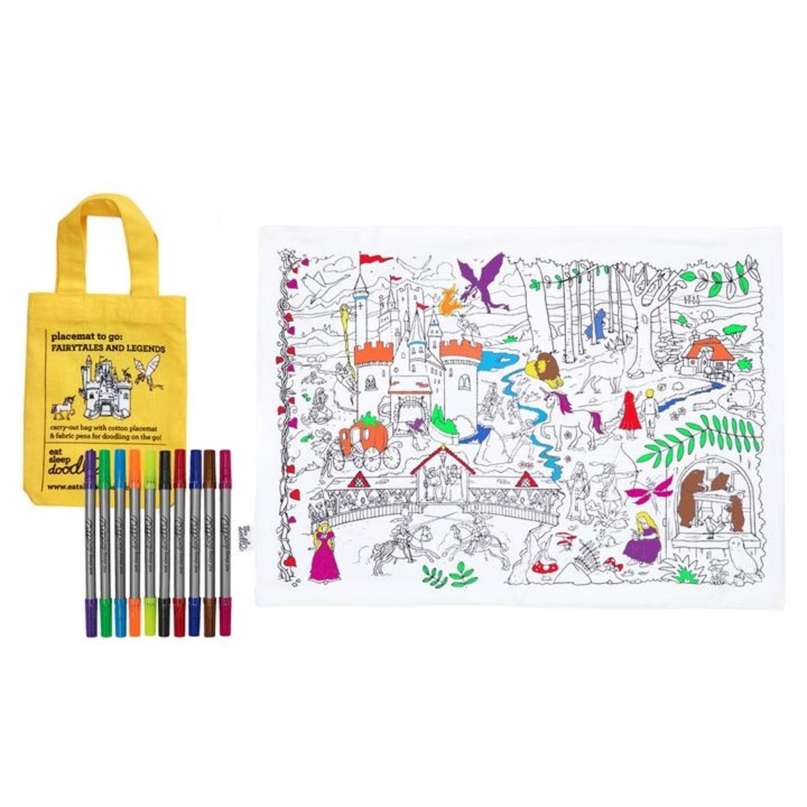 eatsleepdoodle Coloring Mat - Fairytales and Legends
