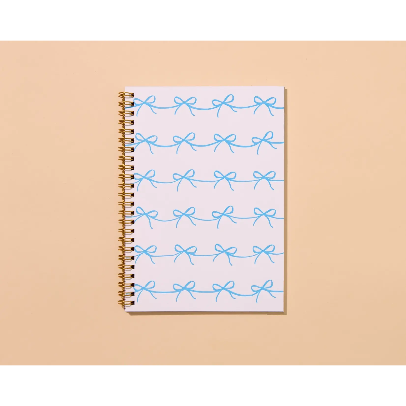 And Here We Are Bows Letterpress Spiral Notebook