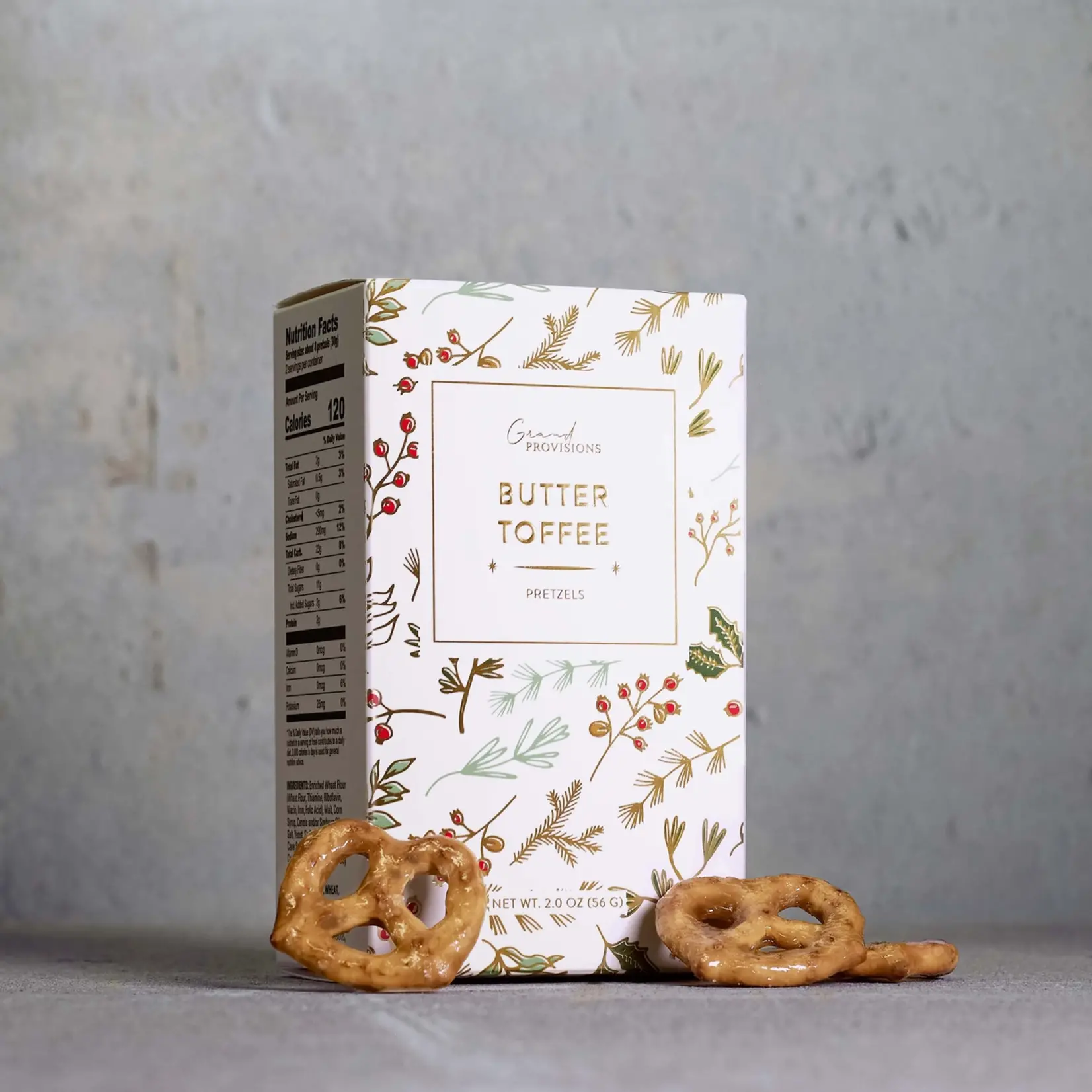 Grand Provisions Holiday Butter Toffee Pretzels