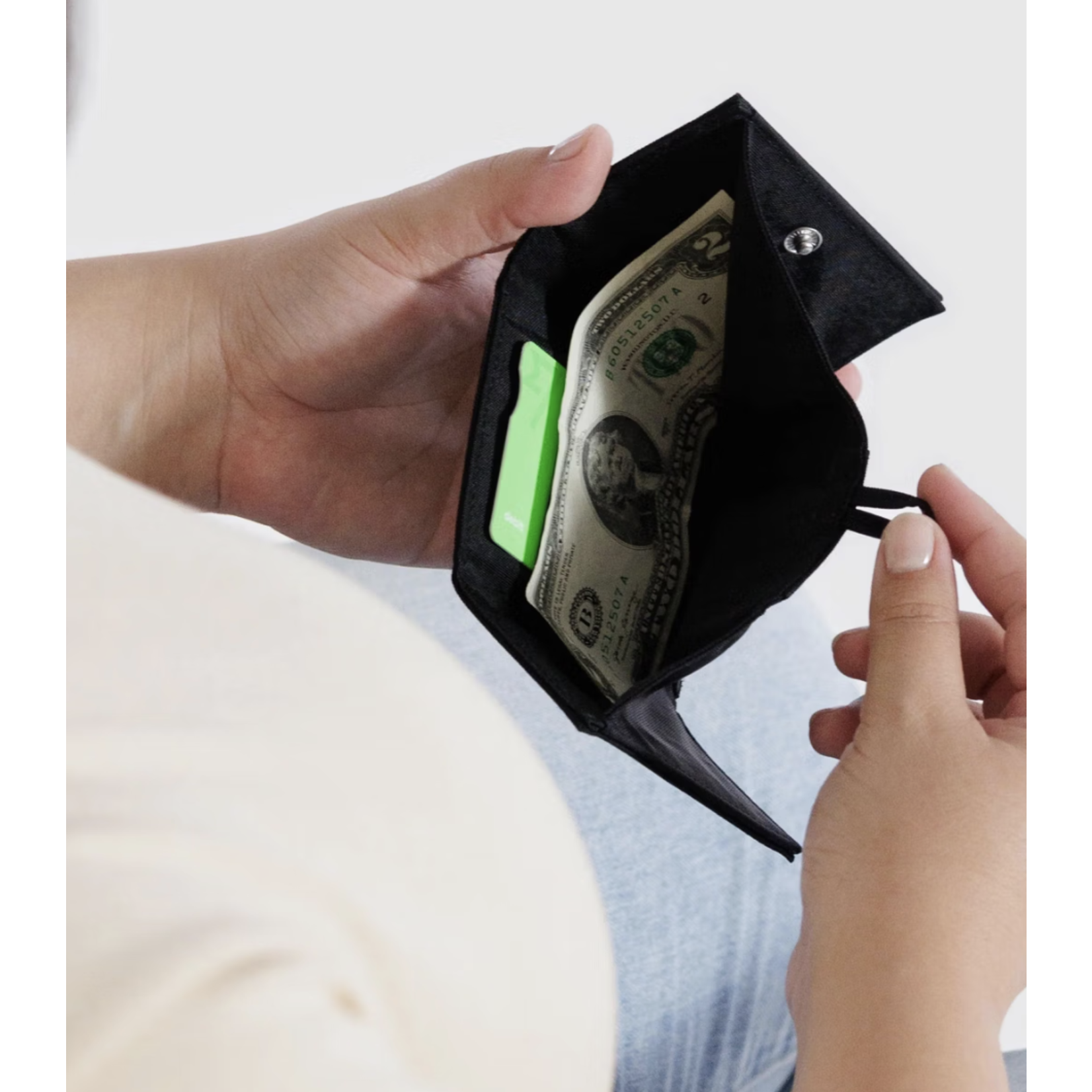 Baggu Snap Wallet Black