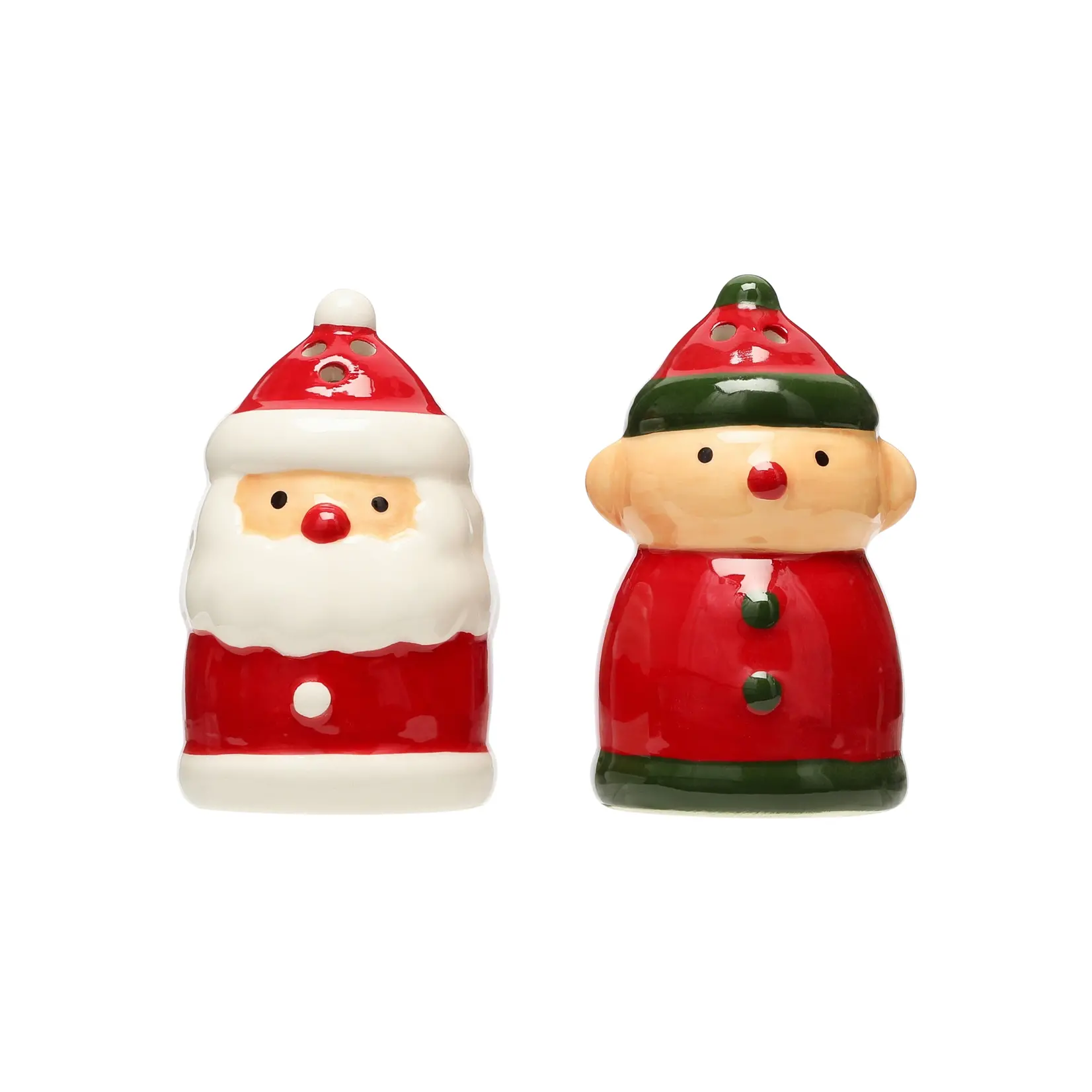 Pearhead Santa & Elf Salt & Pepper Set