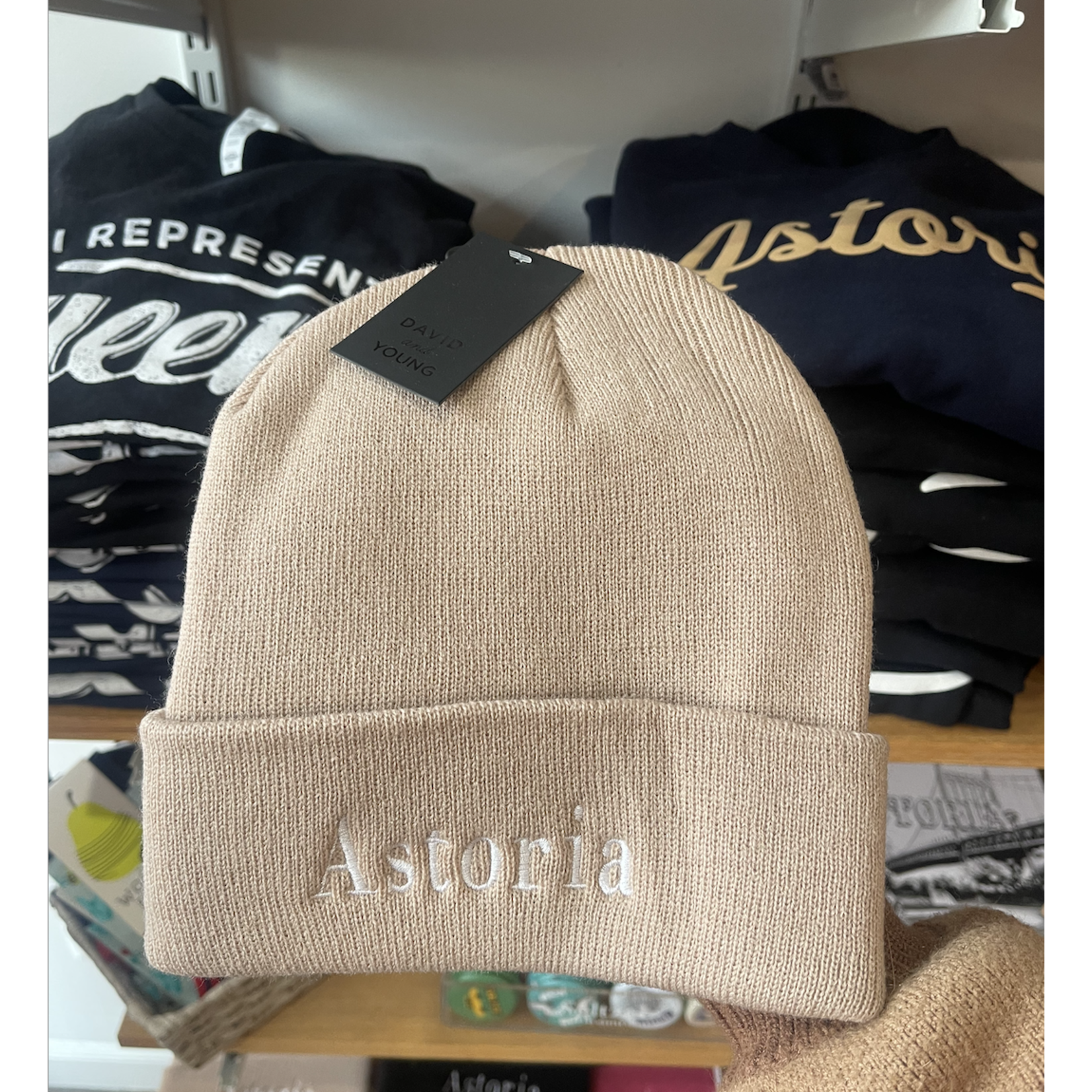 David & Young Astoria Type 2 Beanie - Latte