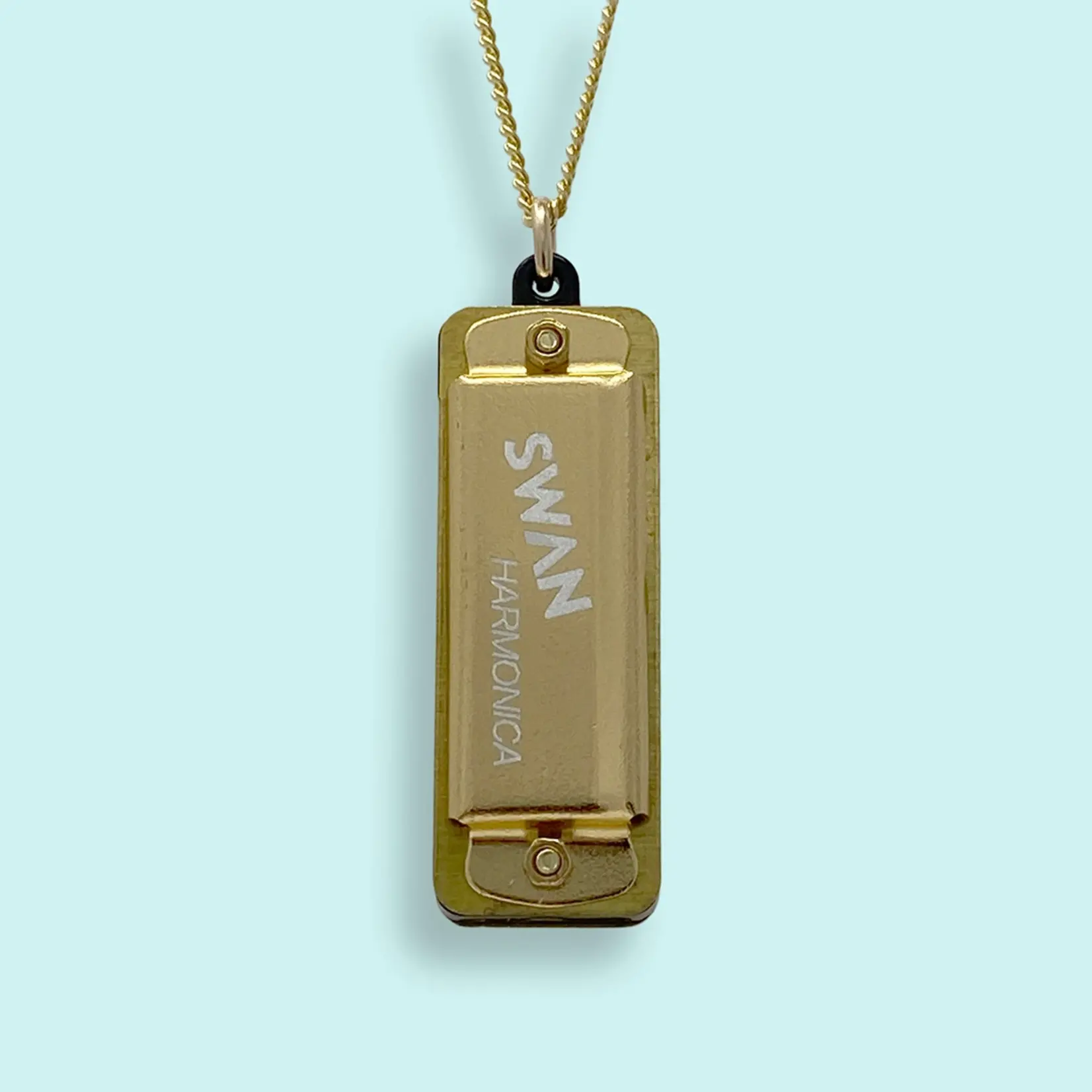 Ornamental Things Golden Harmonica Necklace