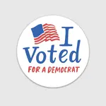 Brittany Paige I Voted Democrat Sticker