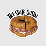 Brittany Paige Tri-State Queen Bagel Sticker