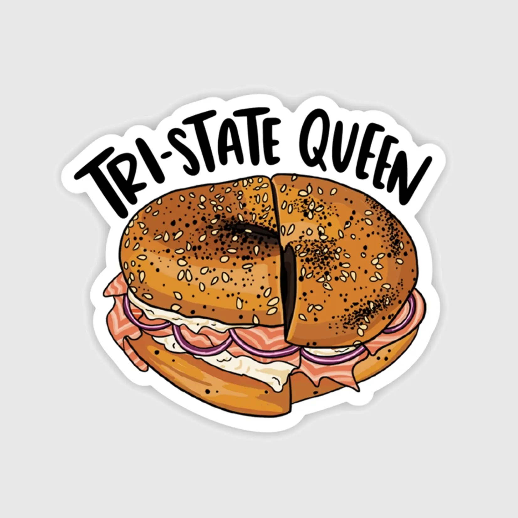 Brittany Paige Tri-State Queen Bagel Sticker