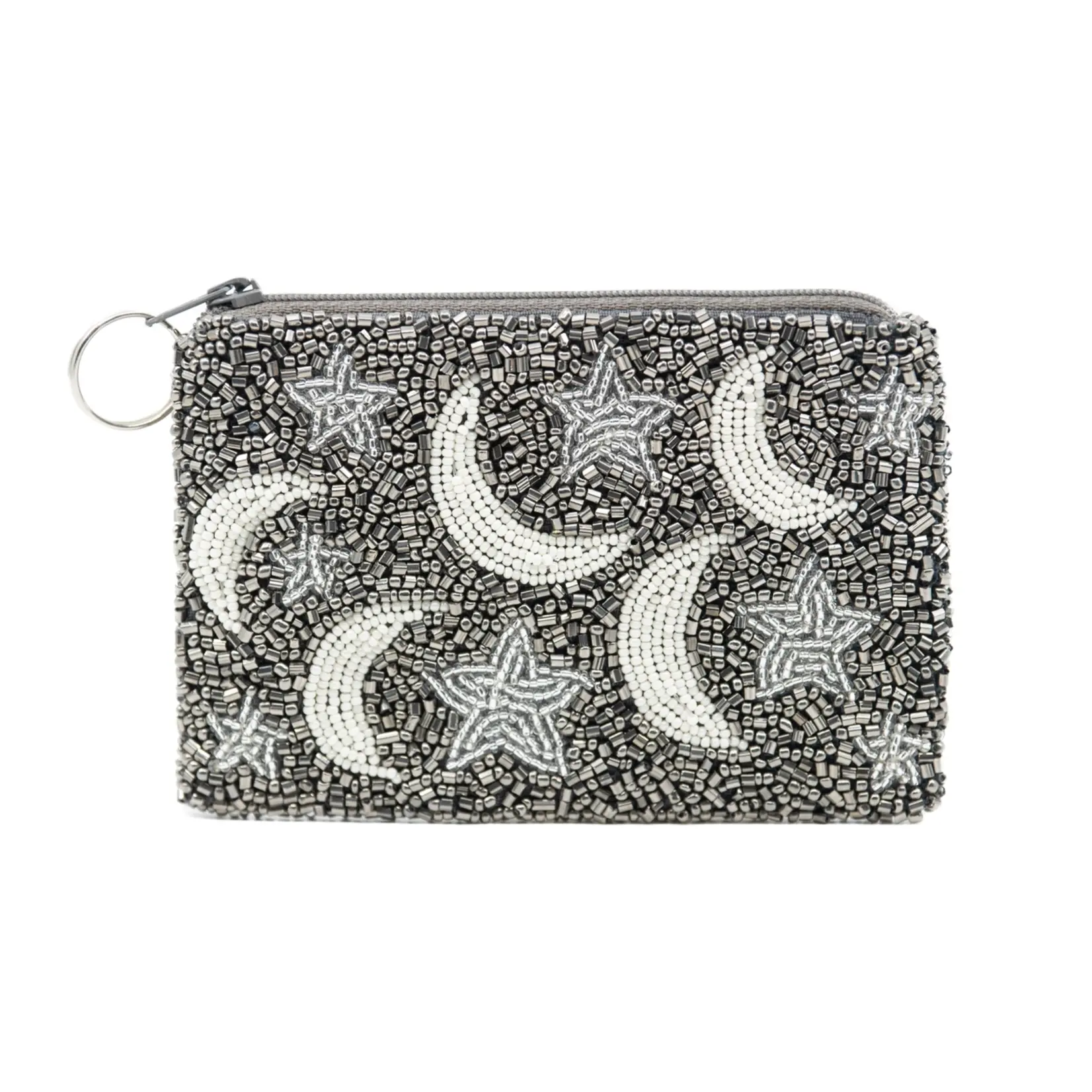 Tiana Designs Bead Coin Purse-Star and Moon