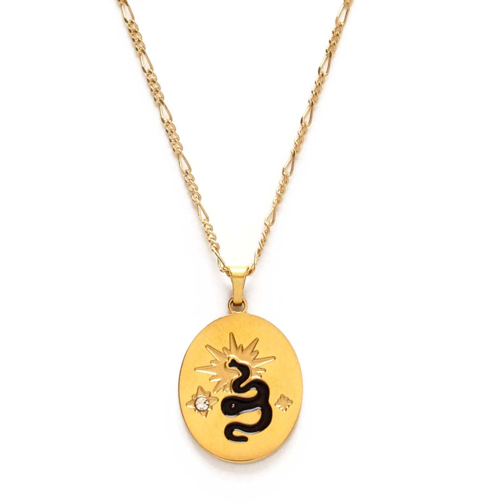 Amano Studio Black Snake Pendant Necklace