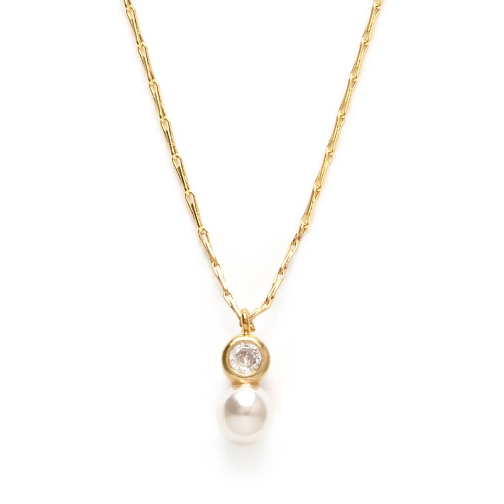 Amano Studio Pearl and Crystal Necklace