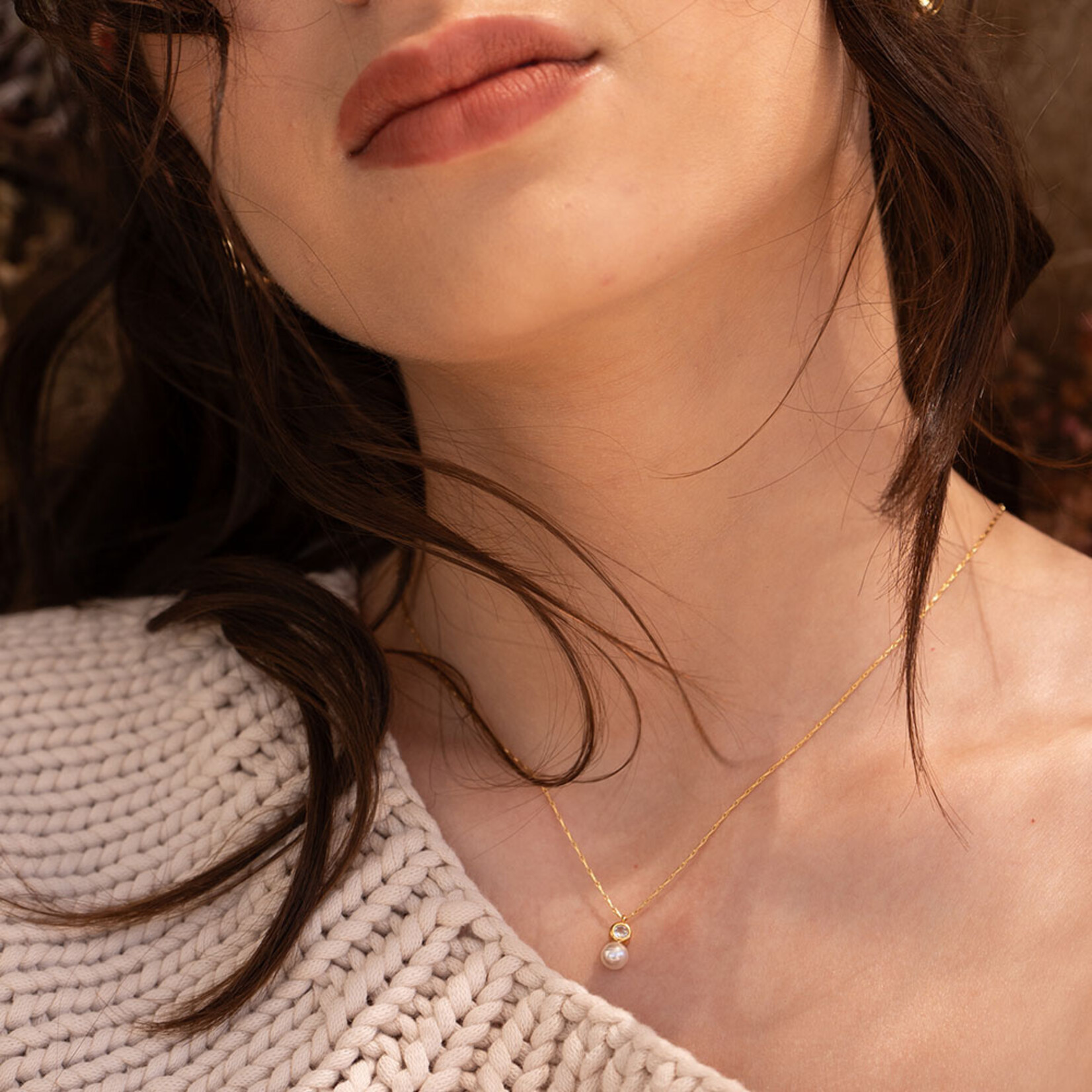 Amano Studio Pearl and Crystal Necklace