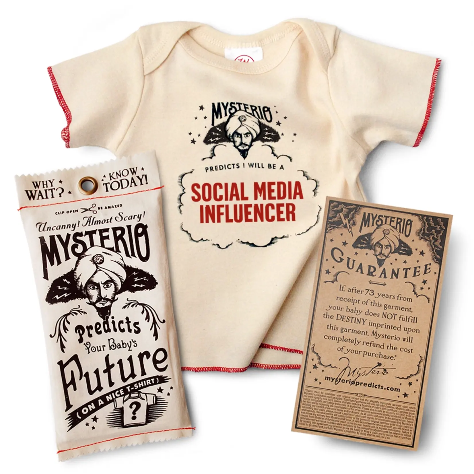 Wry Baby Mysterio's Future-Predicting Infant Tees