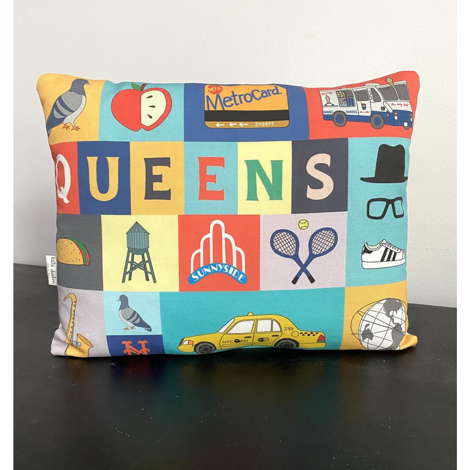 Kate Durkin Illustrations Queens Pillow