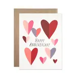 Hartland Cards Anniversary Folded Hearts