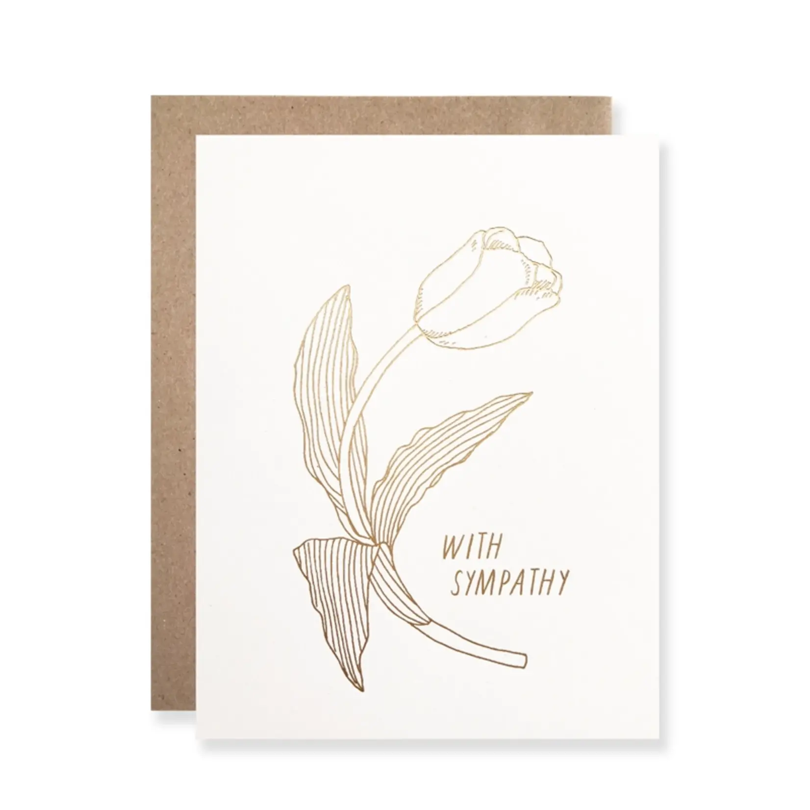 Hartland Cards Gold Foil with Sympathy Tulip