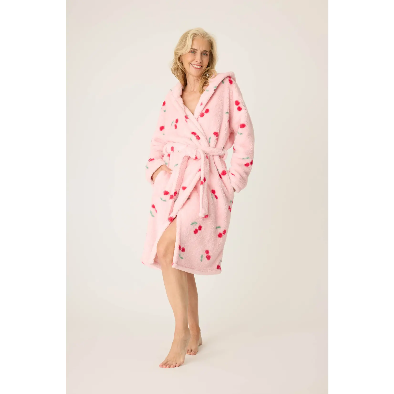 PJ Salvage Robe-Ballet Pink Cherries