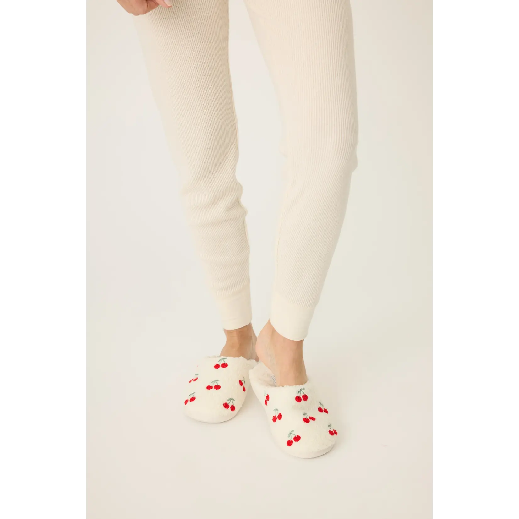 PJ Salvage Slippers-Cherries