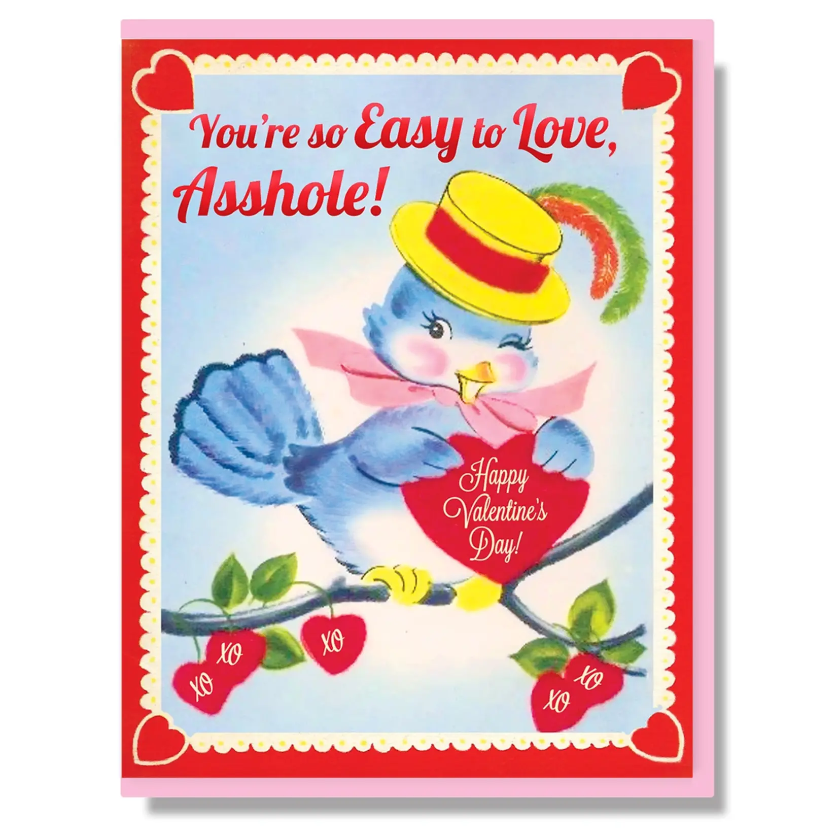Smitten Kitten You're So Easy To Love, Asshole! Card