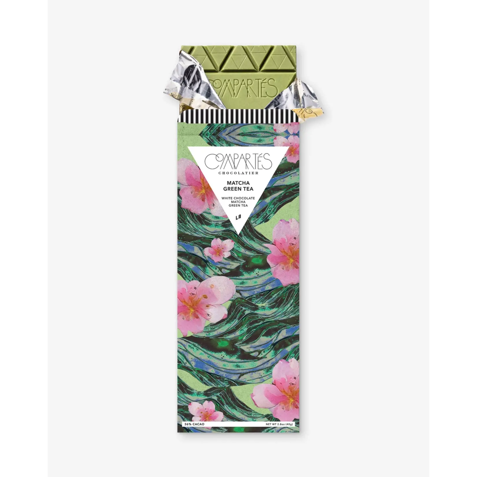 Compartes Chocolate Matcha Green Tea Chocolate Bar
