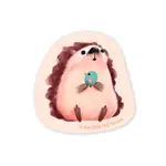 The Little Red House Hedgehog Vinyl Sticker