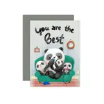 The Little Red House Panda Best Card