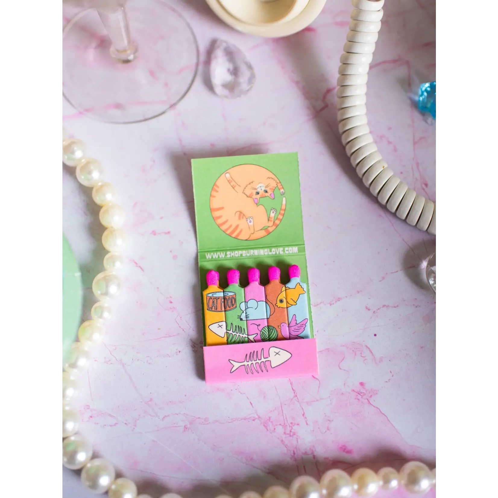 A Shop of Things Cat Matchbook