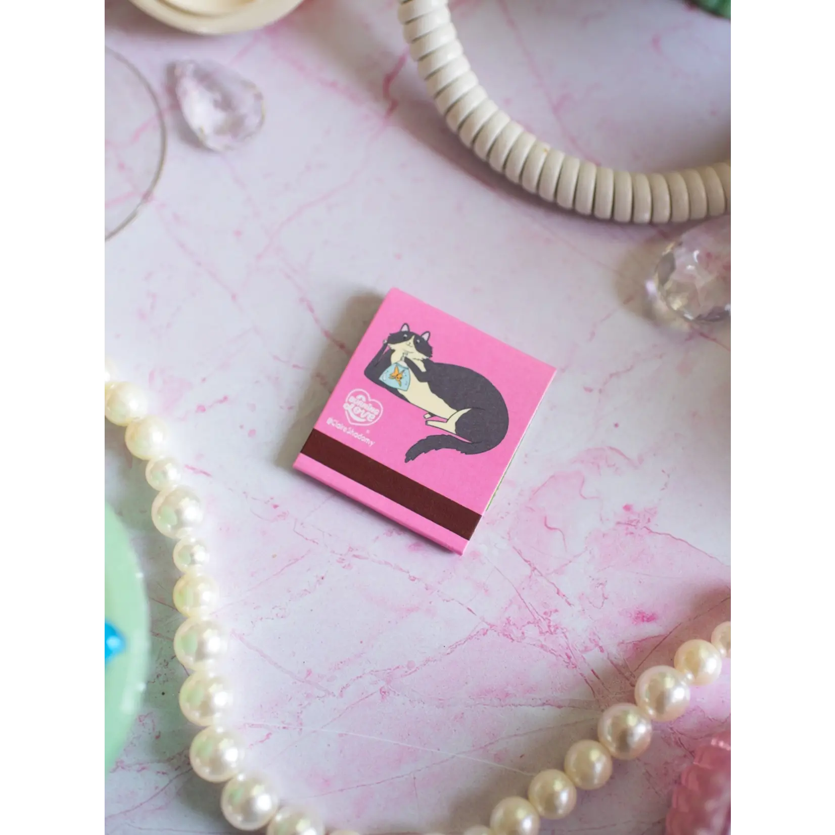 A Shop of Things Cat Matchbook
