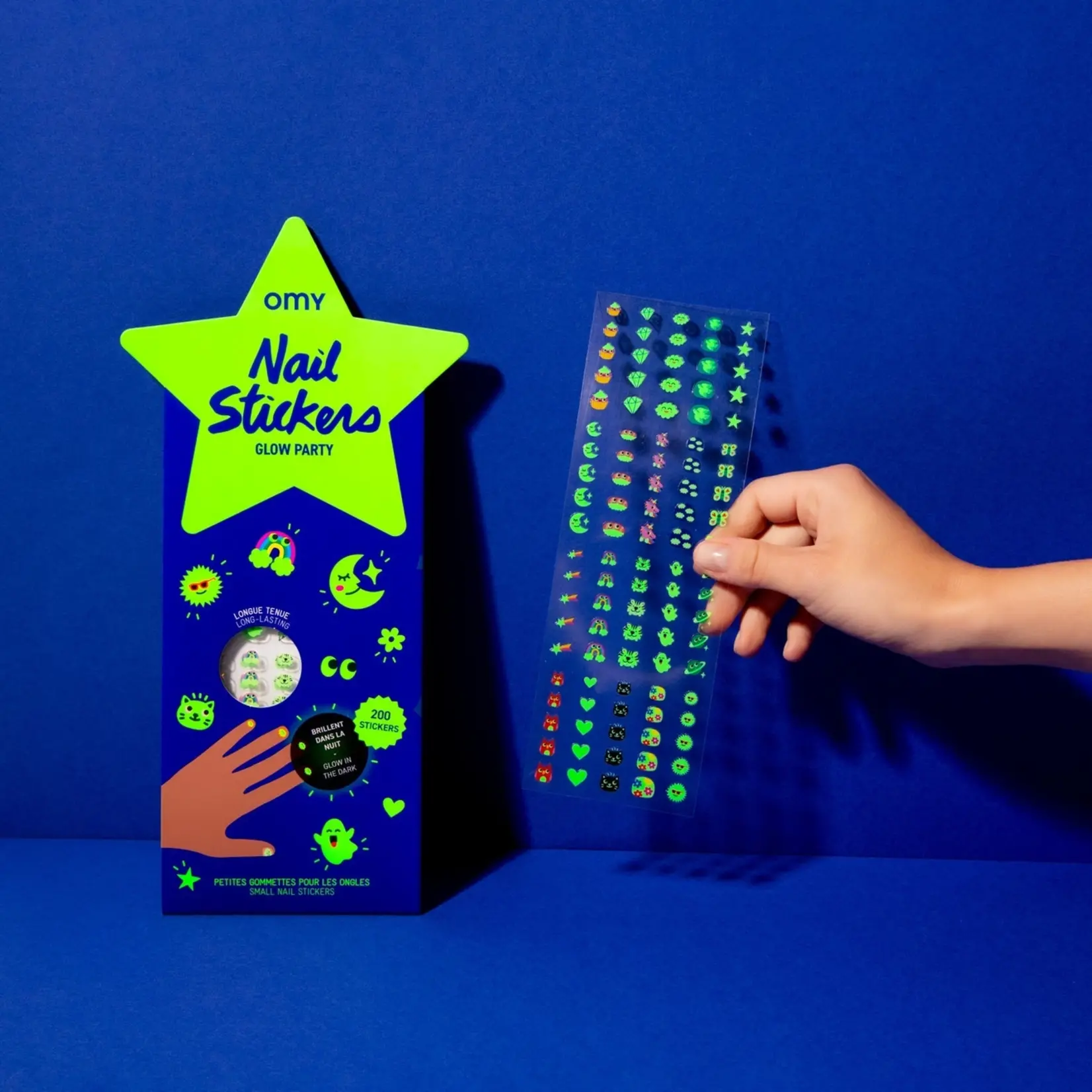 OMY Nail Stickers Glow in the Dark