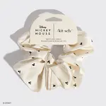 Kitsch Mickey and Minnie Scrunchie - Cream