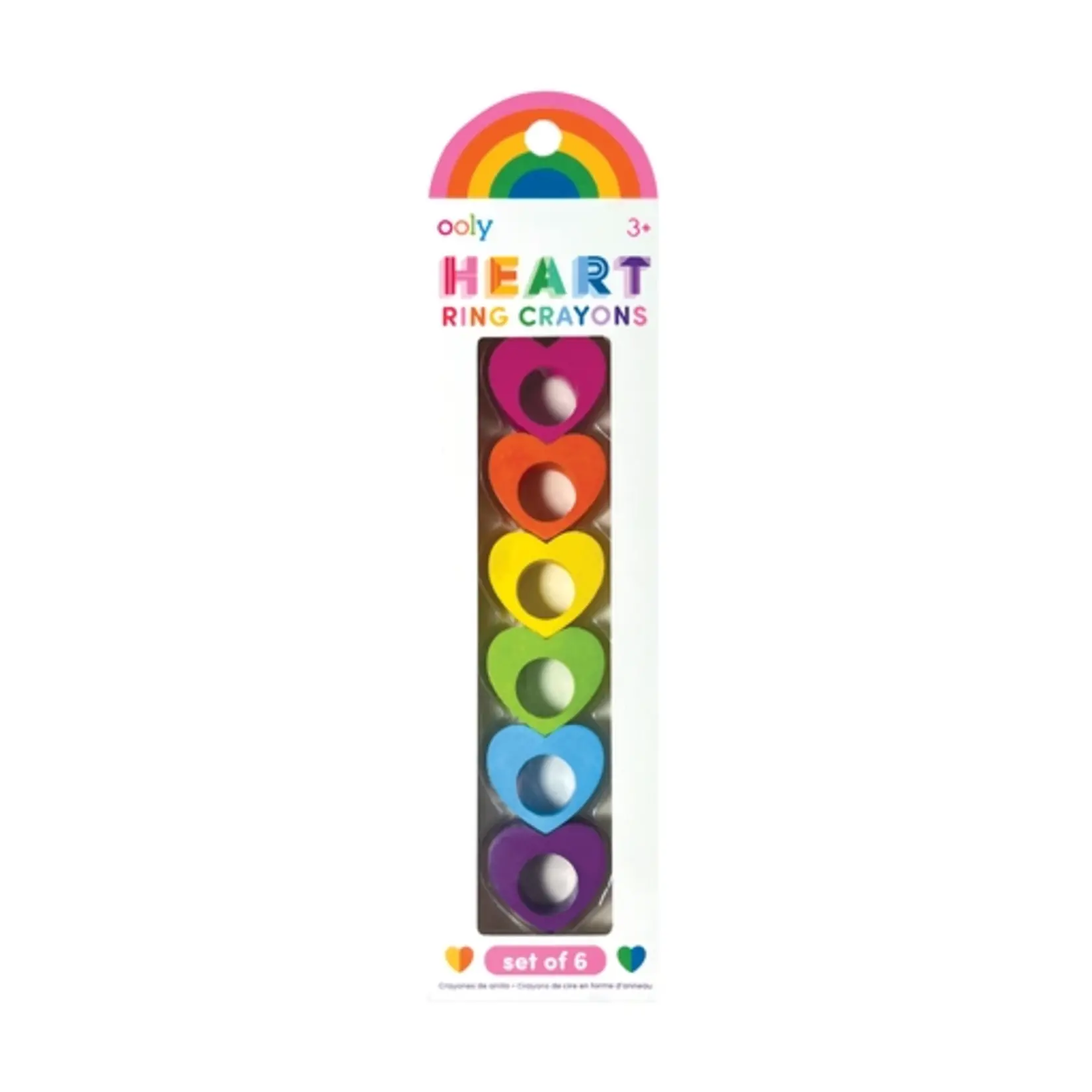 OOLY Heart Ring Crayons