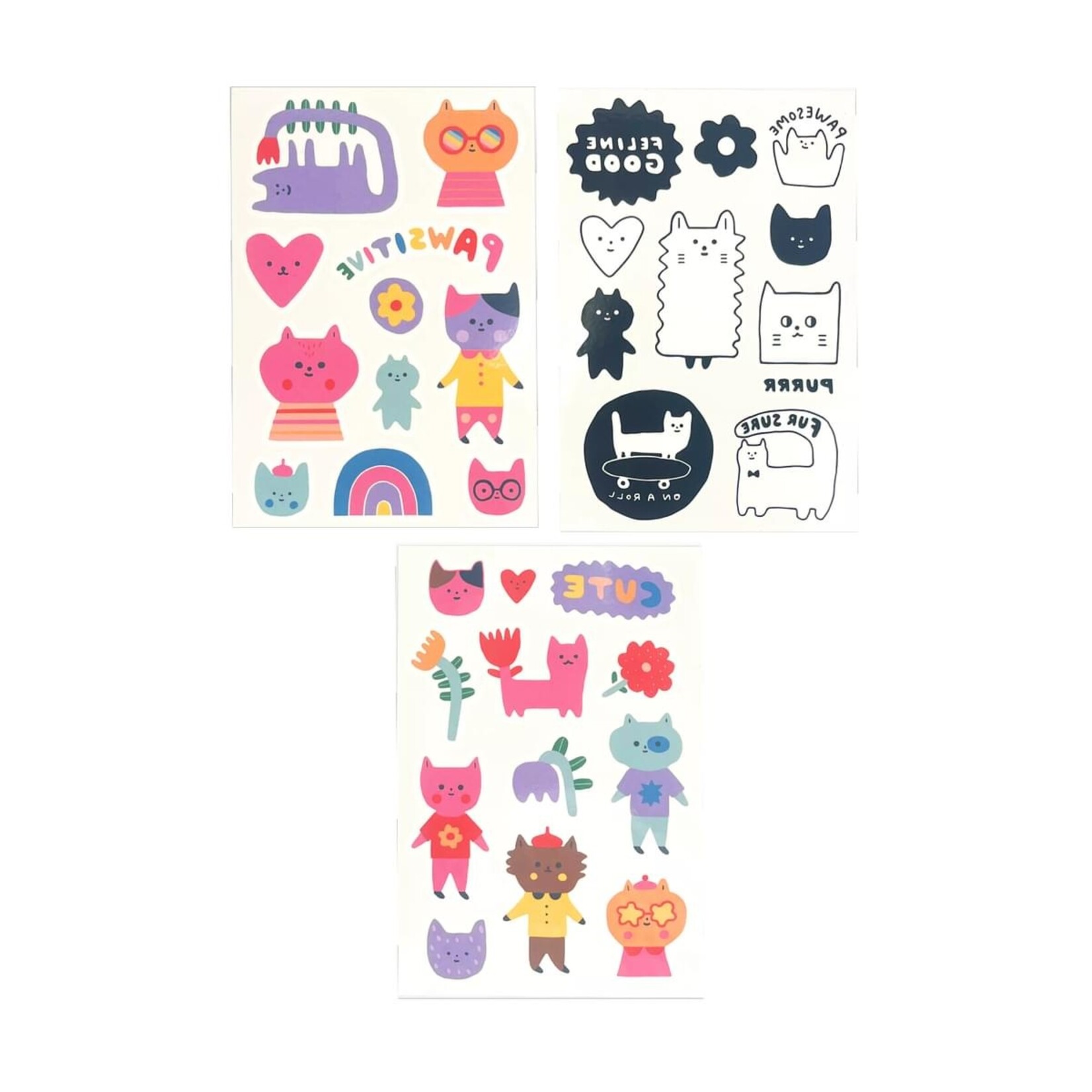 OOLY Mini Tattoo Palooza - Pawsitive Cat